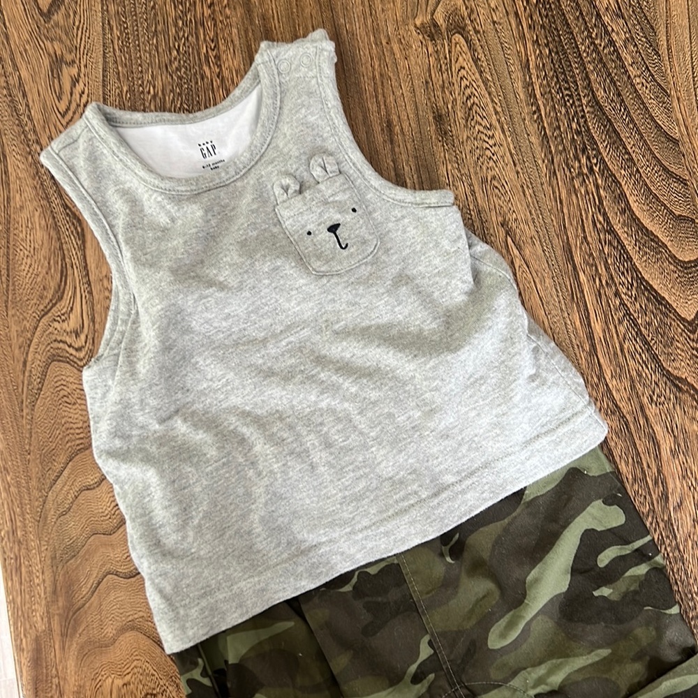 One Piece Baby Boy Outfit with Camo